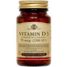 Вітамін D Solgar Vitamin D3 (Cholecalciferol) 2200 IU 50 Veg Caps Вітамін D Solgar Vitamin D3 (Cholecalciferol) 2200 IU 50 Veg Caps