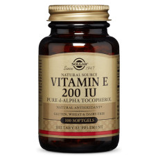 Вітамін E Solgar Vitamin E 200 IU Mixed Tocopherols 100 Softgels