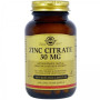 Мікроелемент Цинк Solgar Zinc Citrate 30 mg 100 Veg Caps SOL-03670
