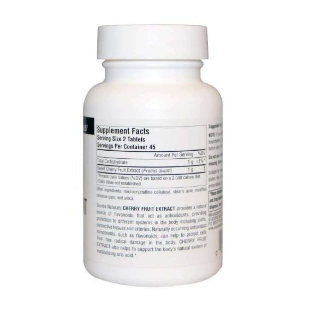 Антиоксидант Source Naturals Cherry Fruit Extract 500 mg 90 Tabs