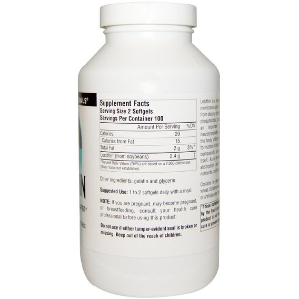 Лецитин Source Naturals Lecithin 200 Caps