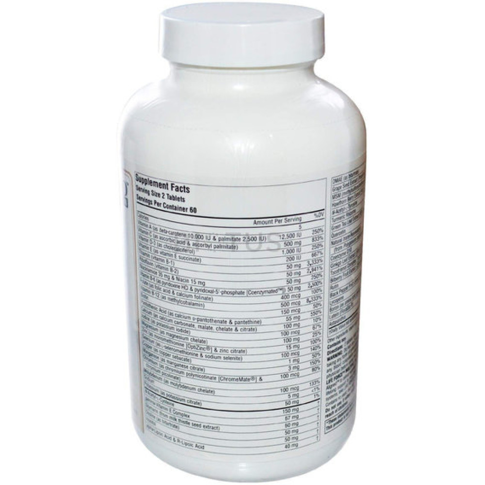 Вітамінно-мінеральний комплекс Source Naturals Life Force 120 Caps