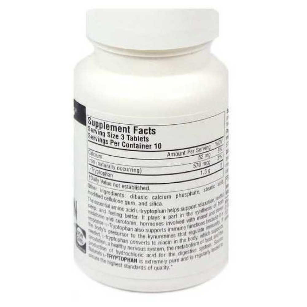 Триптофан Source Naturals L-Tryptophan 500 mg 120 Tabs