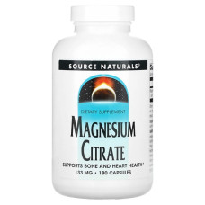 Мікроелемент Магній Source Naturals Magnesium Citrate 133 mg 180 Caps Мікроелемент Магній Source Naturals Magnesium Citrate 133 mg 180 Caps