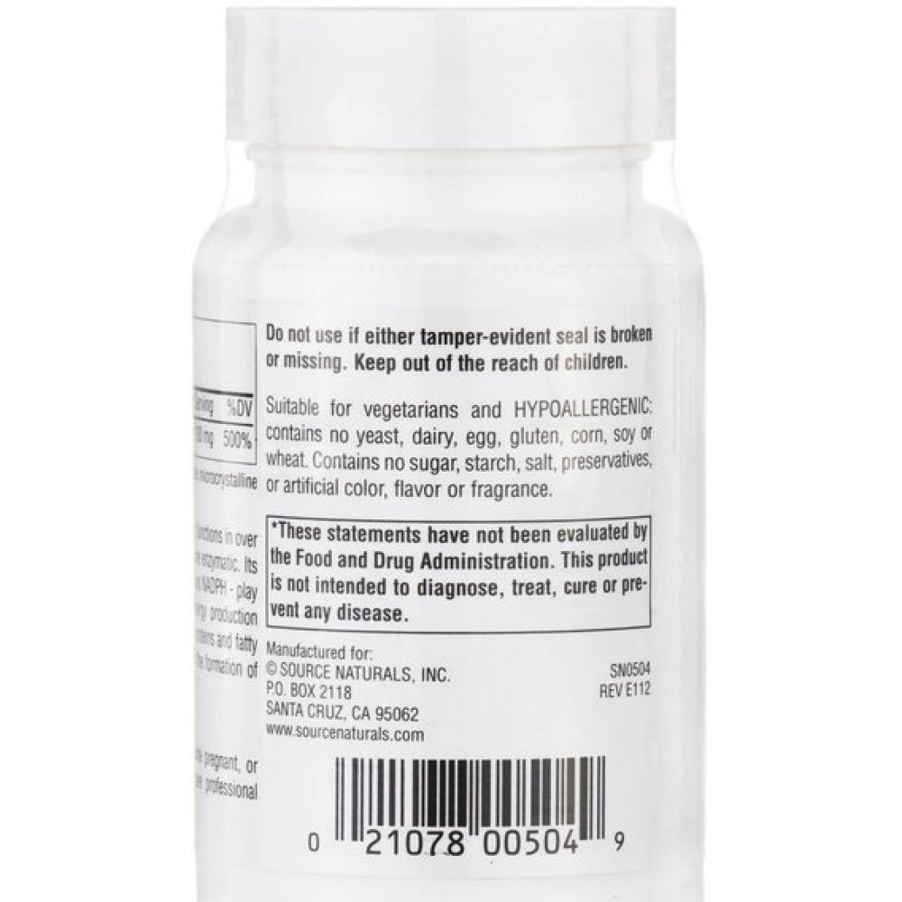 Ніацін Source Naturals Niacinamide B-3 100 mg 250 Tabs