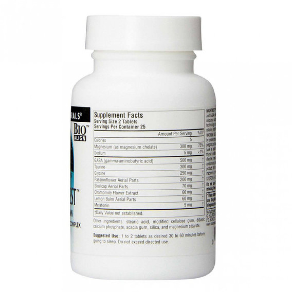Комплекс для сну Source Naturals NightRest 50 Tabs