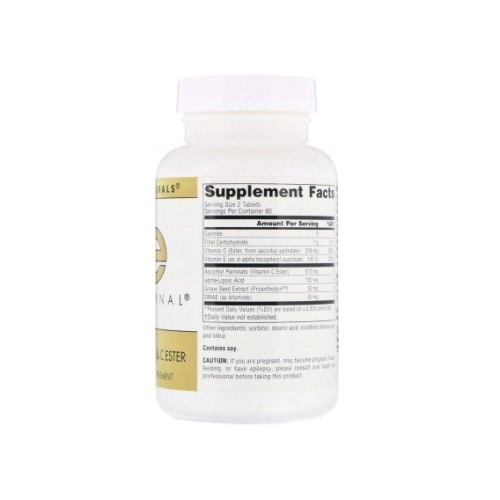 Комплекс для шкіри, волосся, нігтів Source Naturals Skin Eternal with DMAE Lipoic Acid and C Ester 120 Tabs