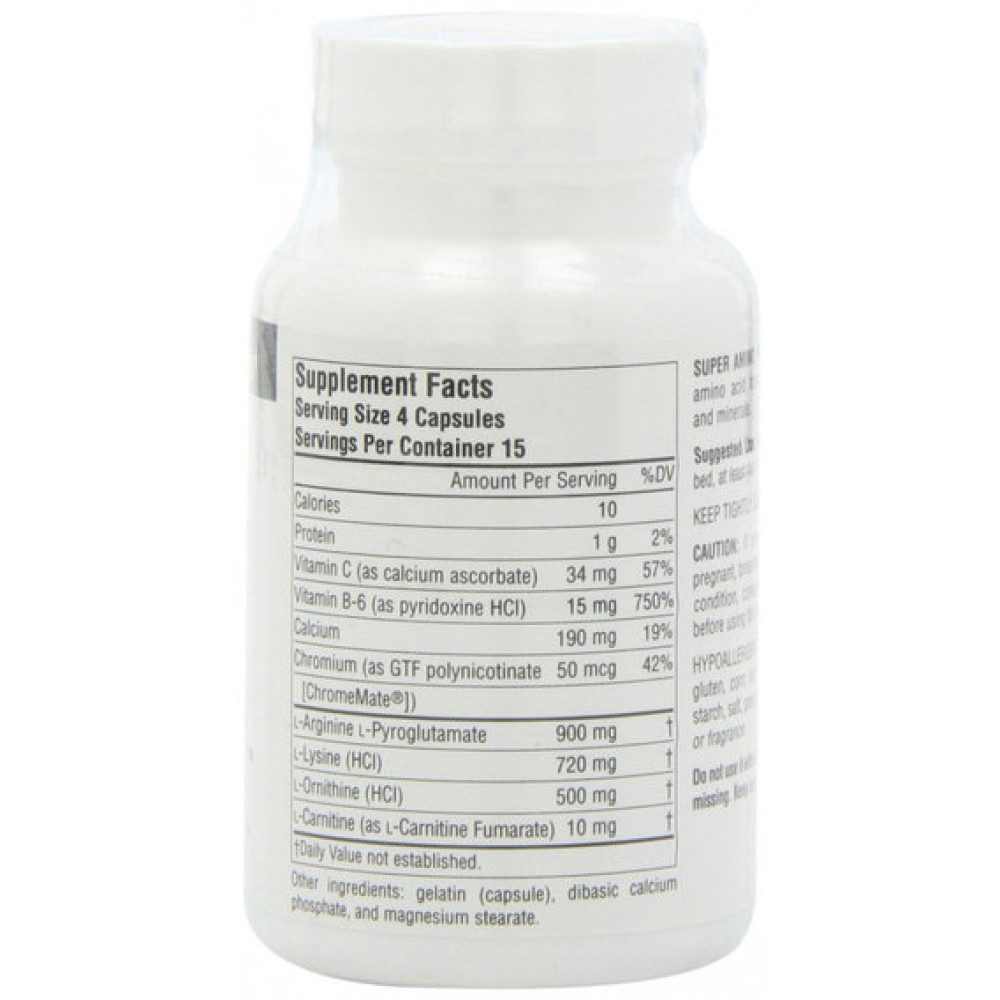Амінокомплекс Source Naturals Super Amino Night 60 Caps