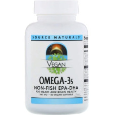 Омега 3 Source Naturals Vegan Omega-3S, EPA-DHA 300 mg 60 Veg Softgels SNS-02459