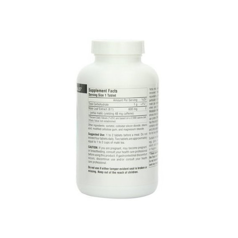 Тонізуючий засіб Source Naturals Yerba Mate 600 mg 90 Tabs