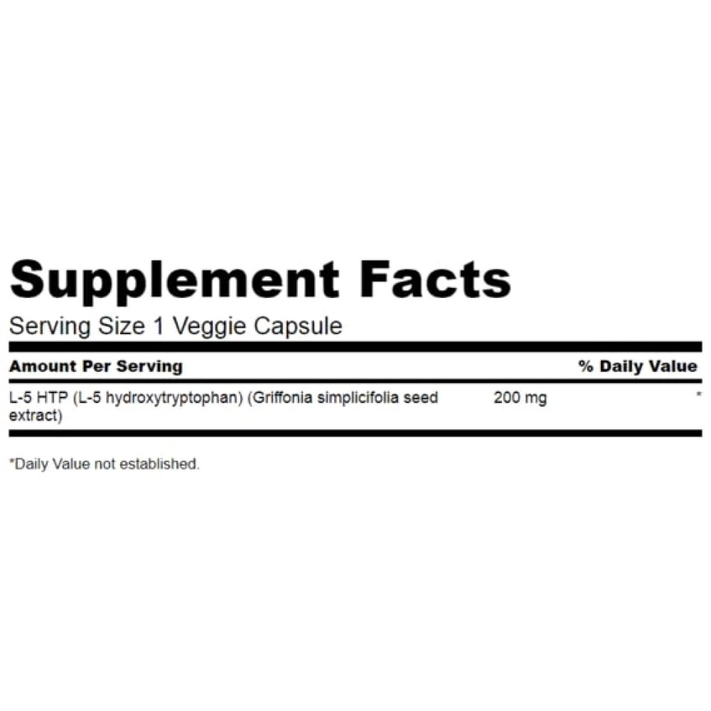 Триптофан Swanson 5-HTP Maximum Strength 200 mg 60 Veg Caps SWA-02963