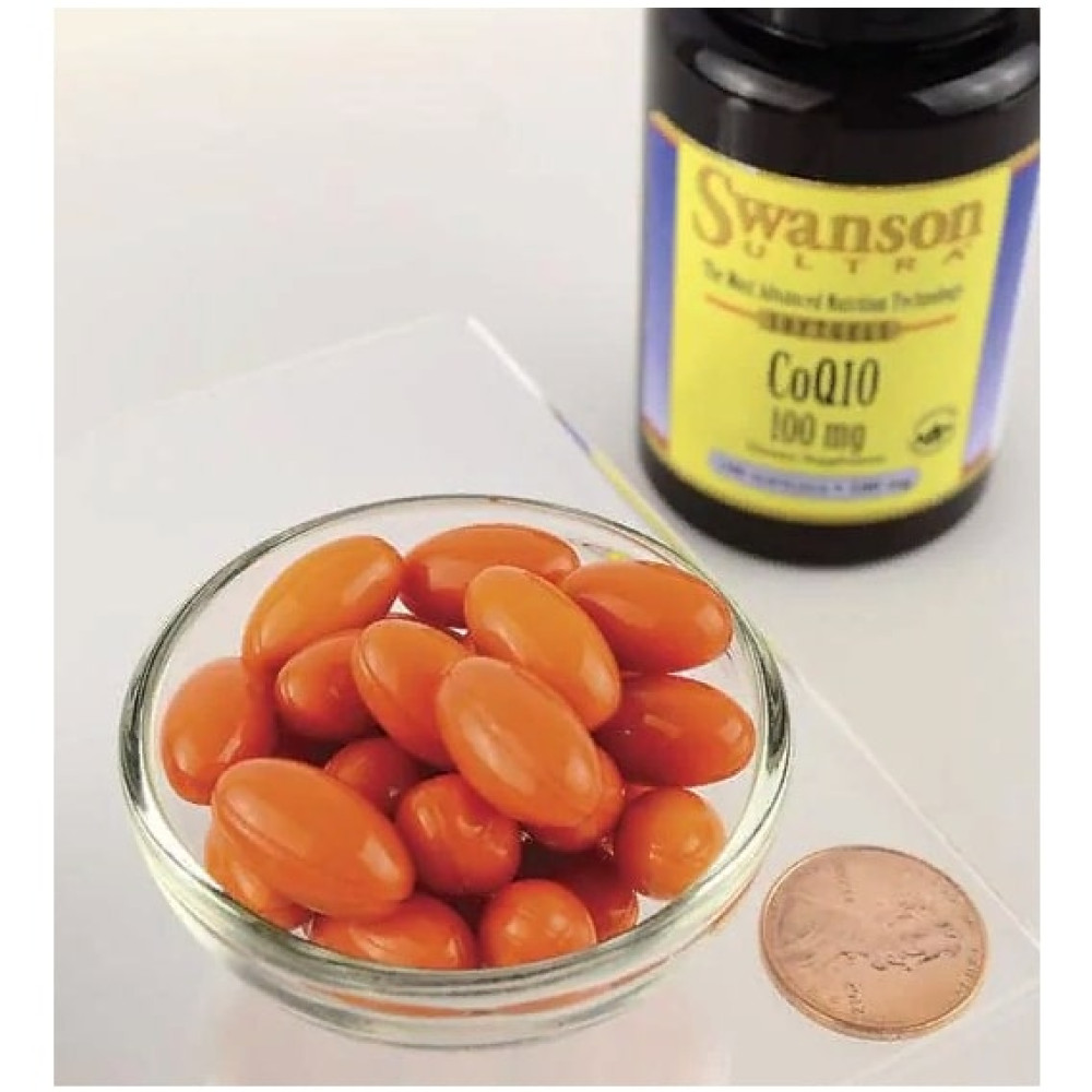Коензим Swanson CoQ10 100 mg 100 Softgels SWA-02561