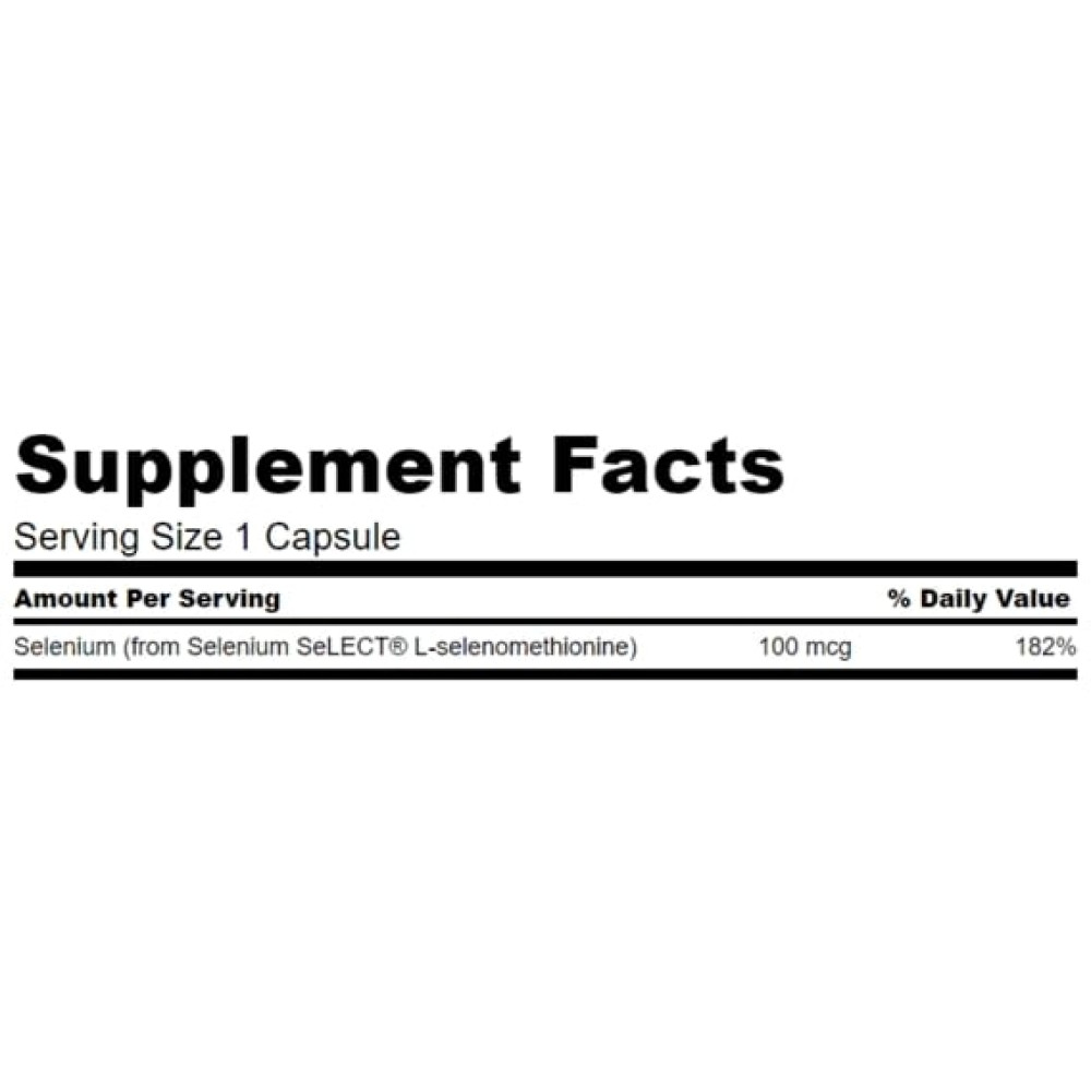Селен Swanson Selenium L-Selenomethionine 100 mcg 200 Caps SWA-01235