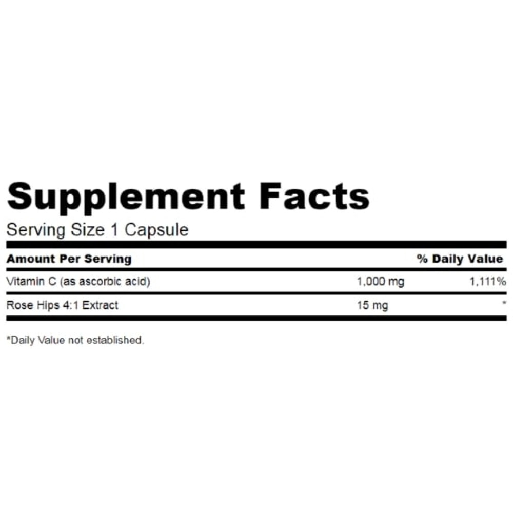 Вітамін C Swanson Vitamin C with Rose Hips 1000 mg 30 Caps SWA-11251