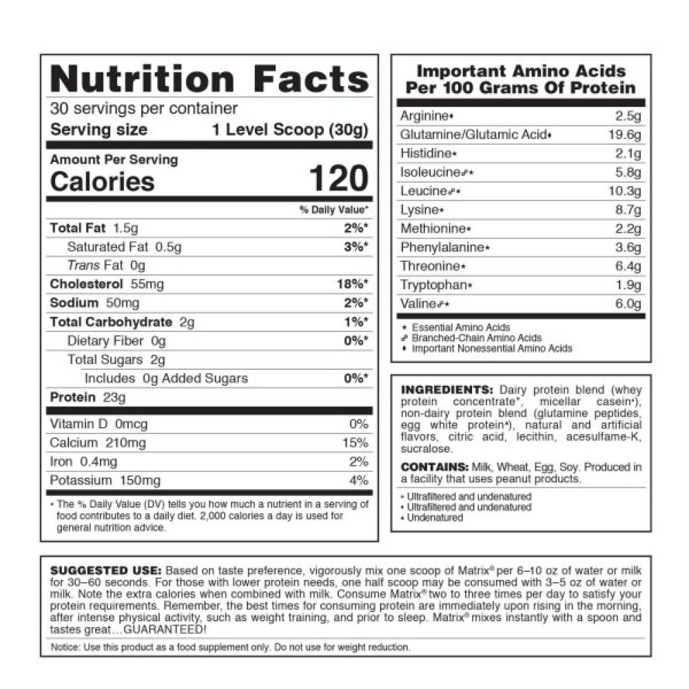 Протеїн Syntrax Matrix 2.0 907 g /30 servings/ Orange Cream