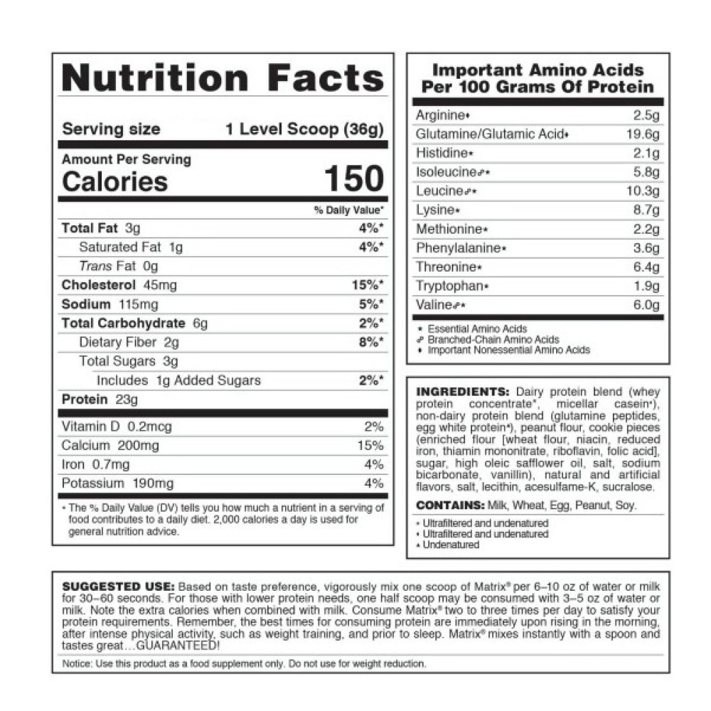 Протеїн Syntrax Matrix 2.0 907 g /30 servings/ Peanut Butter Cookie