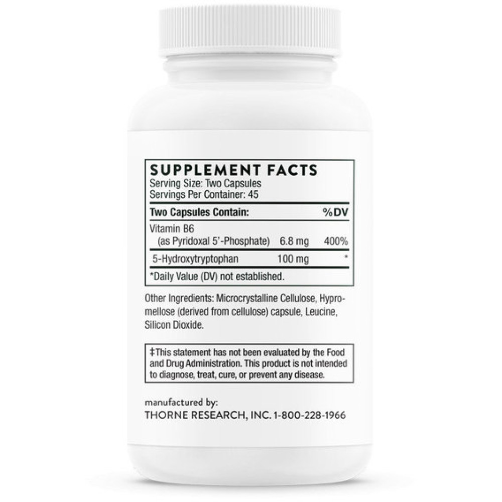 Триптофан Thorne Research 5-Hydroxytryptophan 90 Caps
