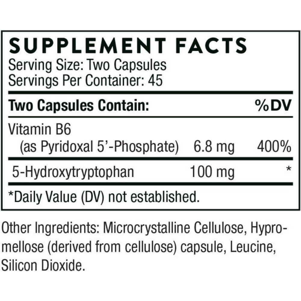 Триптофан Thorne Research 5-Hydroxytryptophan 90 Caps