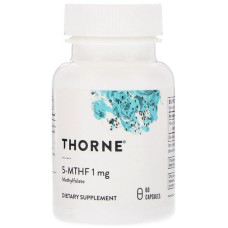 Фолієва кислота Thorne Research 5-MTHF 1 mg 60 Caps