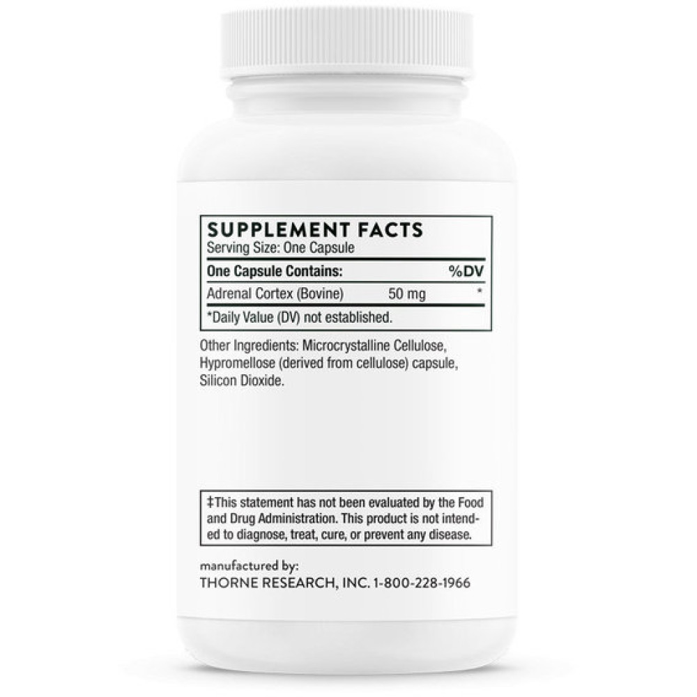 Комплекс для профілактики нервової системи Thorne Research Adrenal Cortex 60 Caps