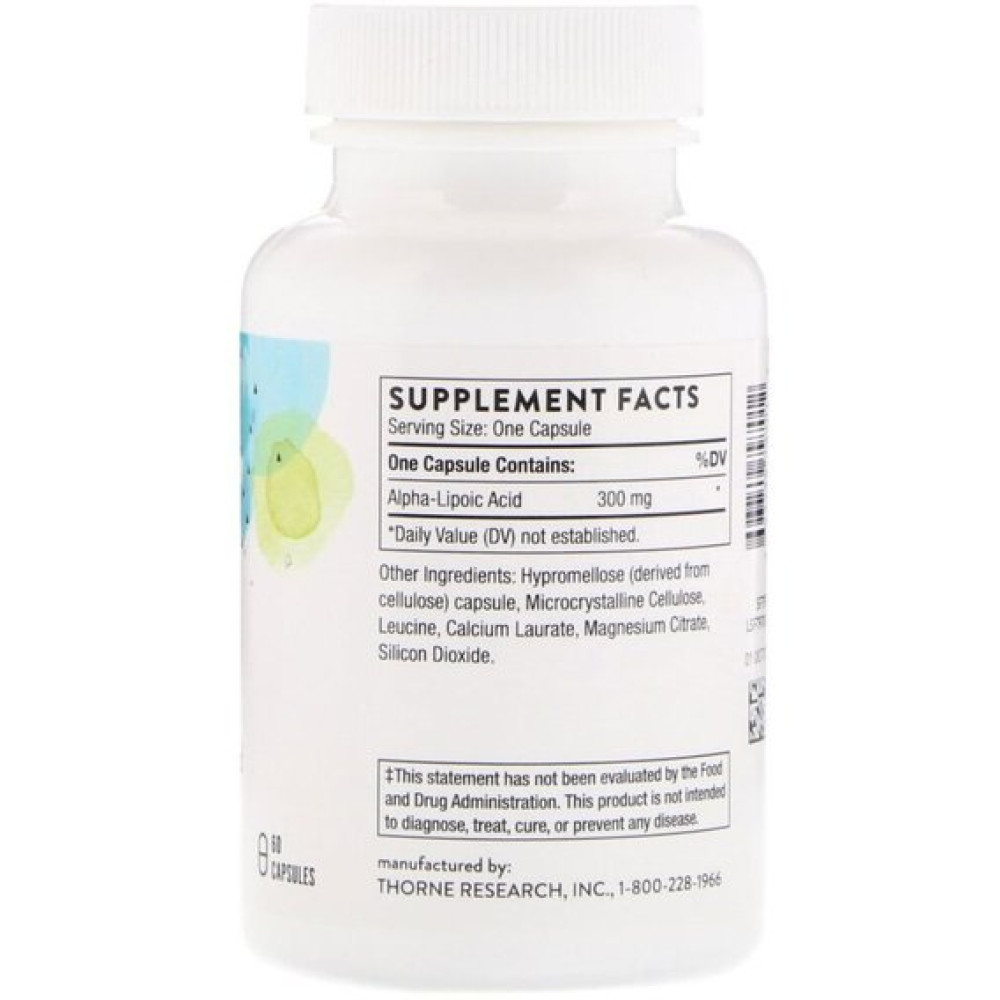 Альфа-ліпоєва кислота Thorne Research Alpha-Lipoic-Acid 300 mg 60 Caps