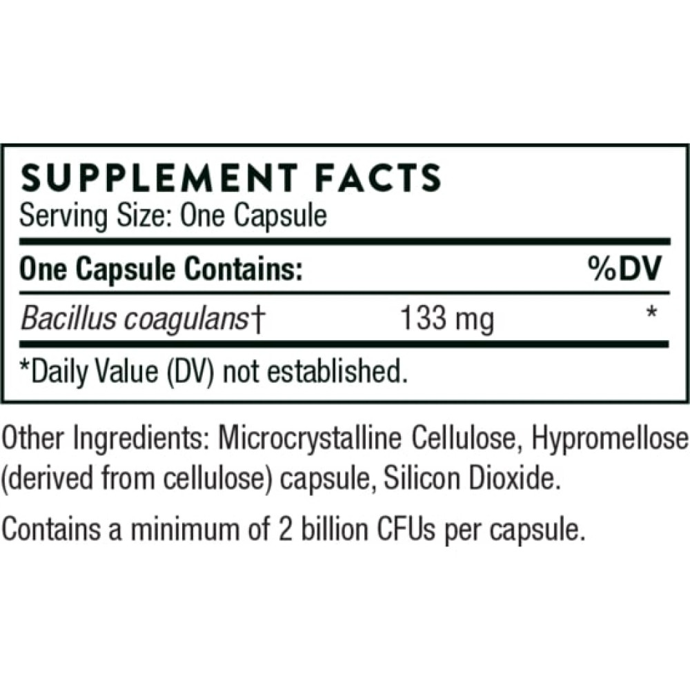 Пробіотик Thorne Research Bacillus Coagulans 60 Veg Caps