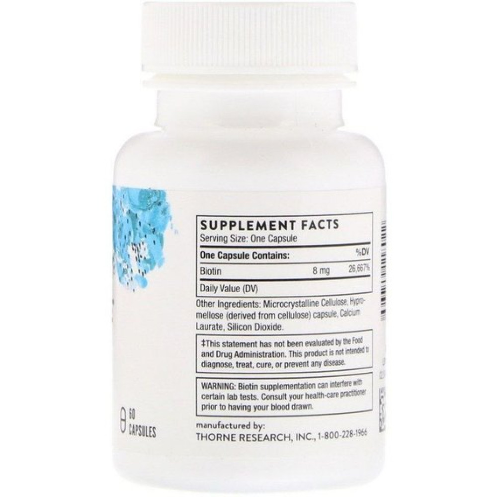 Біотин Thorne Research Biotin-8 60 Caps