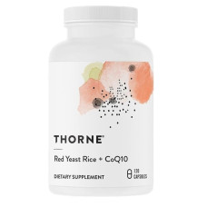 Комплекс для профілактики тиску та кровообігу Thorne Research Red Yeast Rice + CoQ10 120 Caps THR-75104