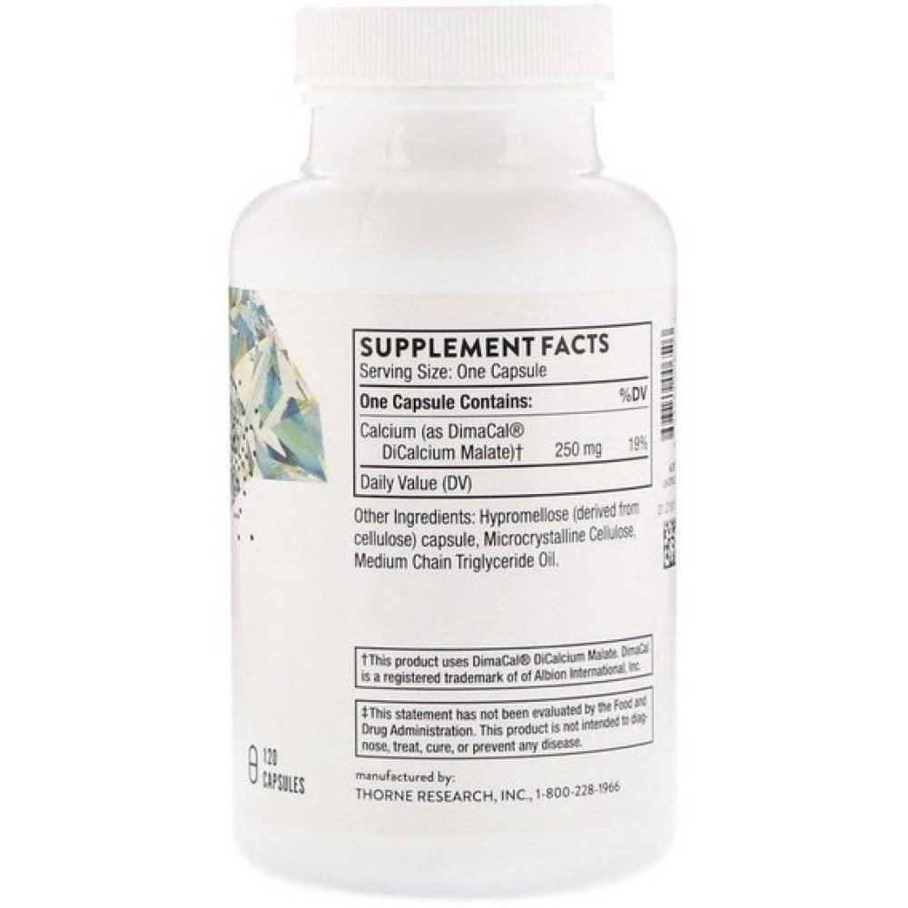 Мікроелемент Кальцій Thorne Research Dicalcium Malate 120 Caps