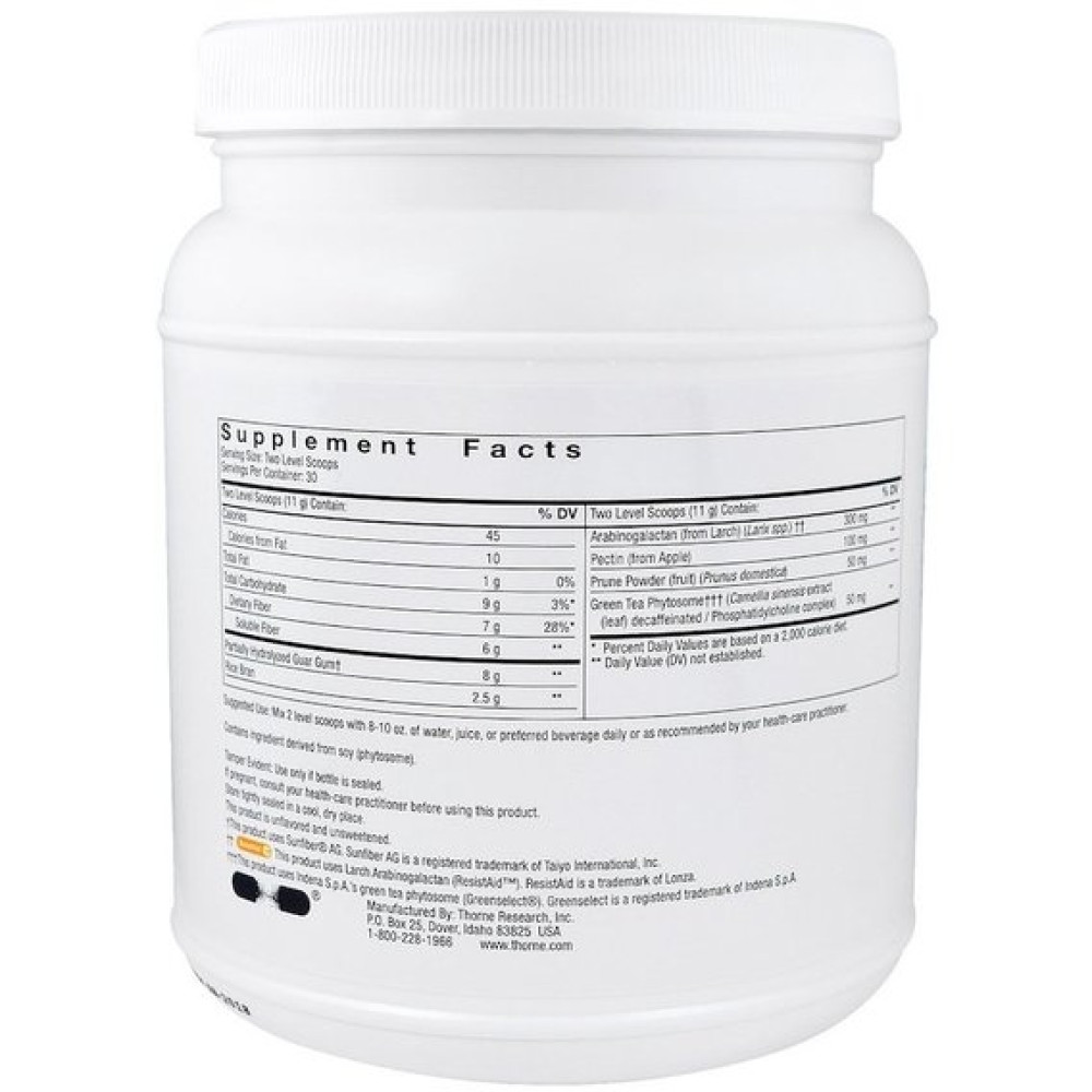 Клітковина Thorne Research FiberMend, 11.6 oz 330 g /30 servings/ THR00282