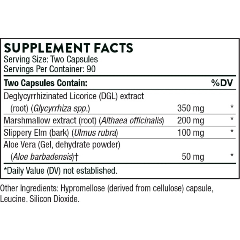 Комплекс для травлення Thorne Research GI Relief 180 Veg Caps
