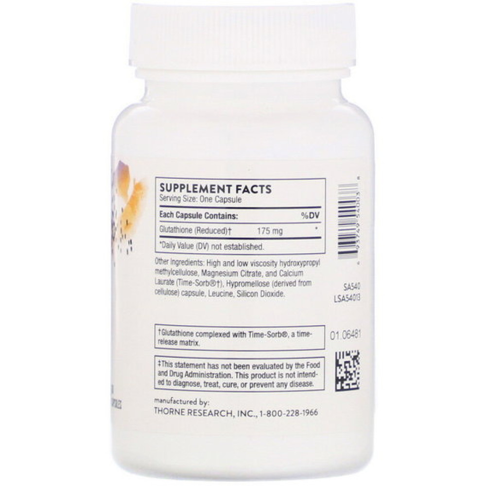 Глутатіон Thorne Research Glutathione-SR 60 Caps