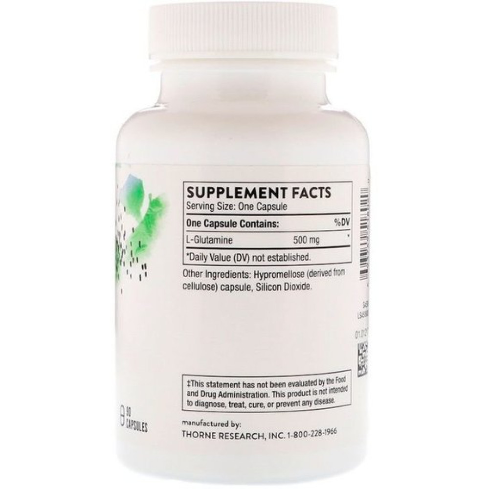 Глютамін Thorne Research L-Glutamine 90 Caps