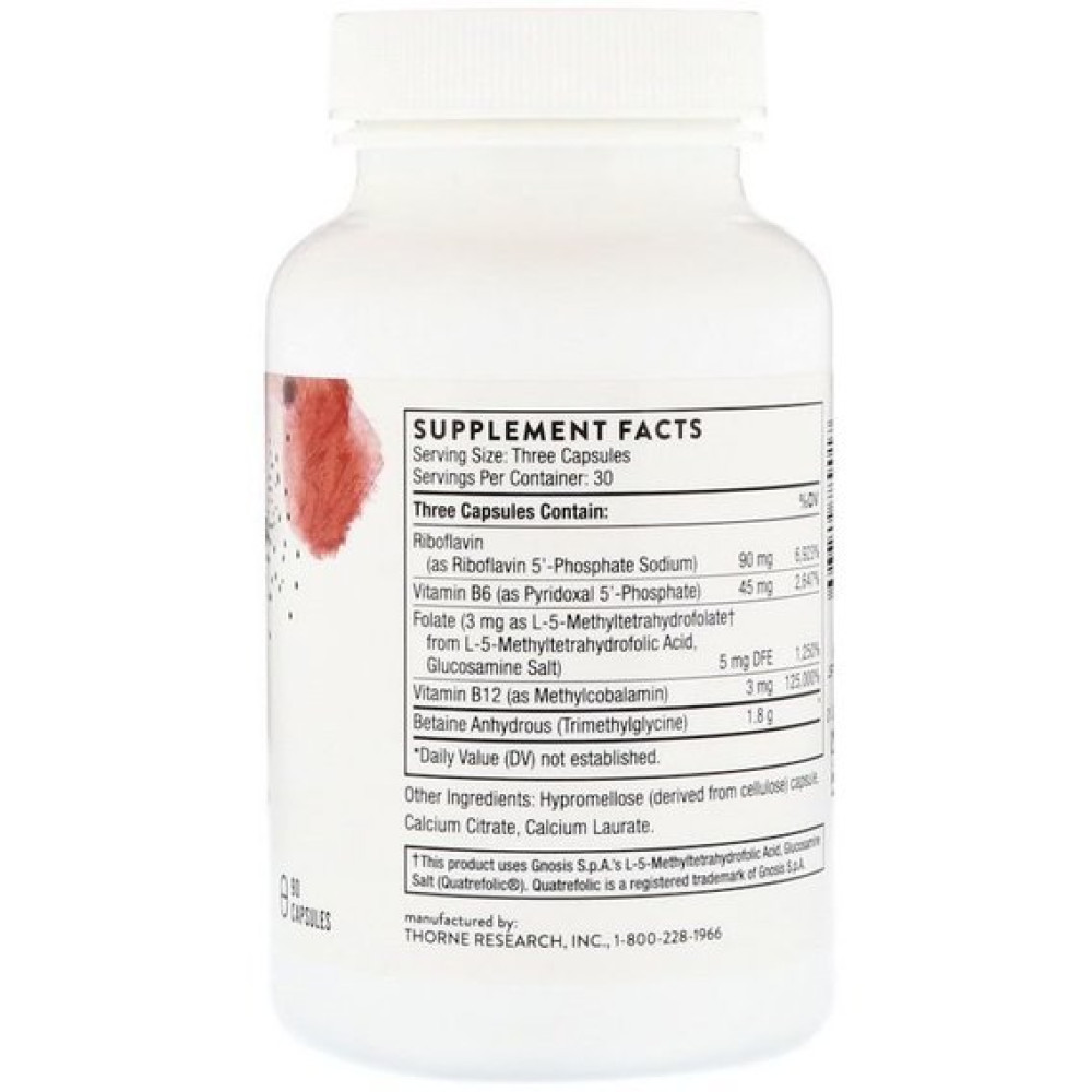 Комплекс для профілактики роботи головного мозку Thorne Research Methyl-Guard Plus 90 Caps
