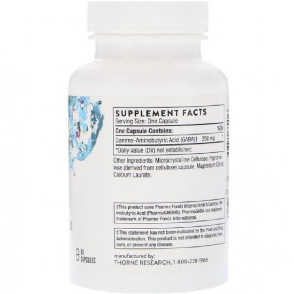 Амінокомплекс Thorne Research Pharma GABA-250 60 Caps THR-66201