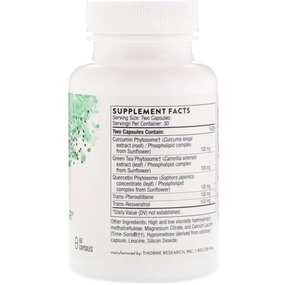 Ресвератрол Thorne Research PolyResveratrol-SR 60 Veg Caps