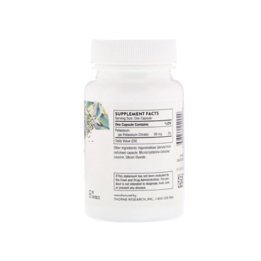Мікроелемент Калій Thorne Research Potassium Citrate 90 Veg Caps