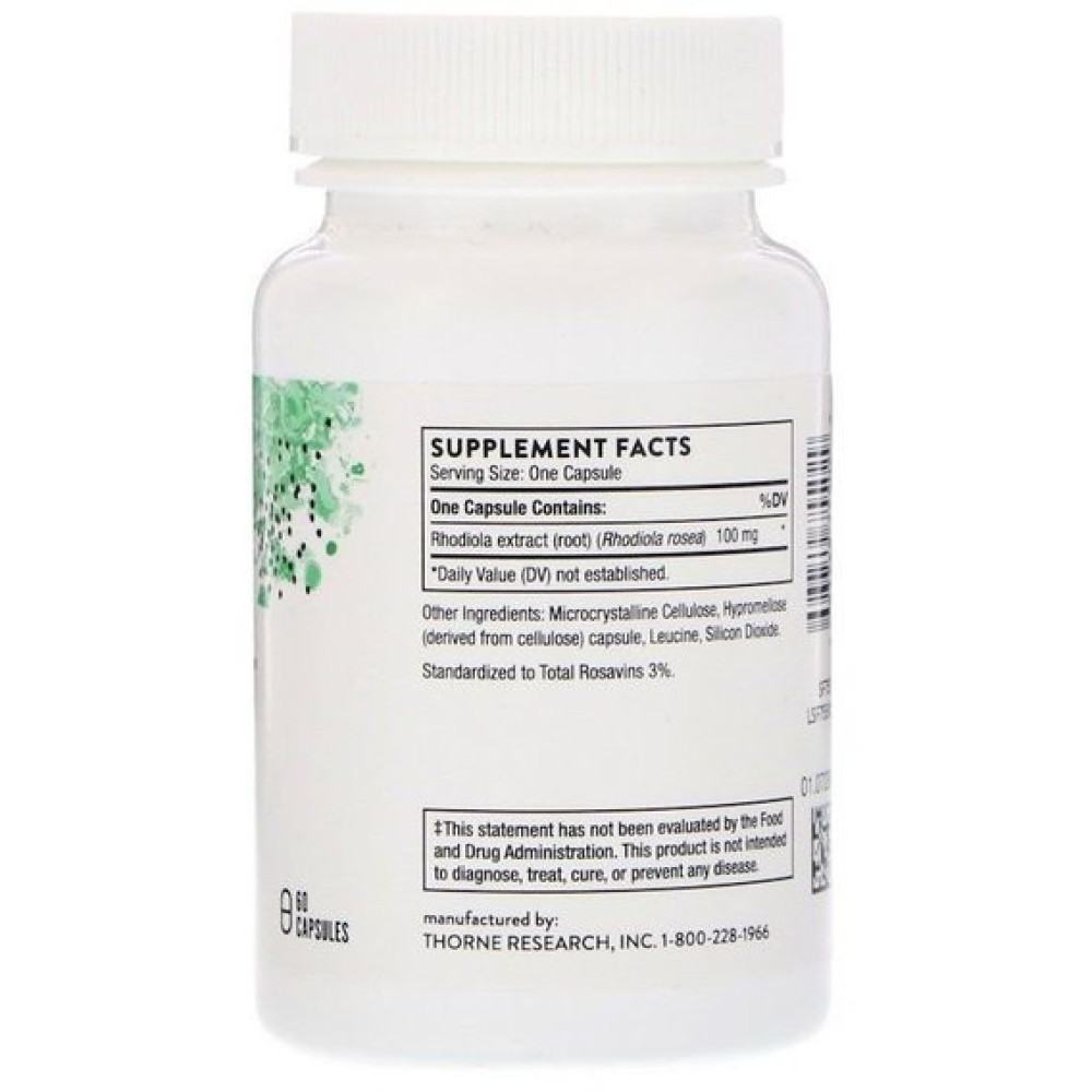 Радіола Thorne Research Rhodiola 60 Caps