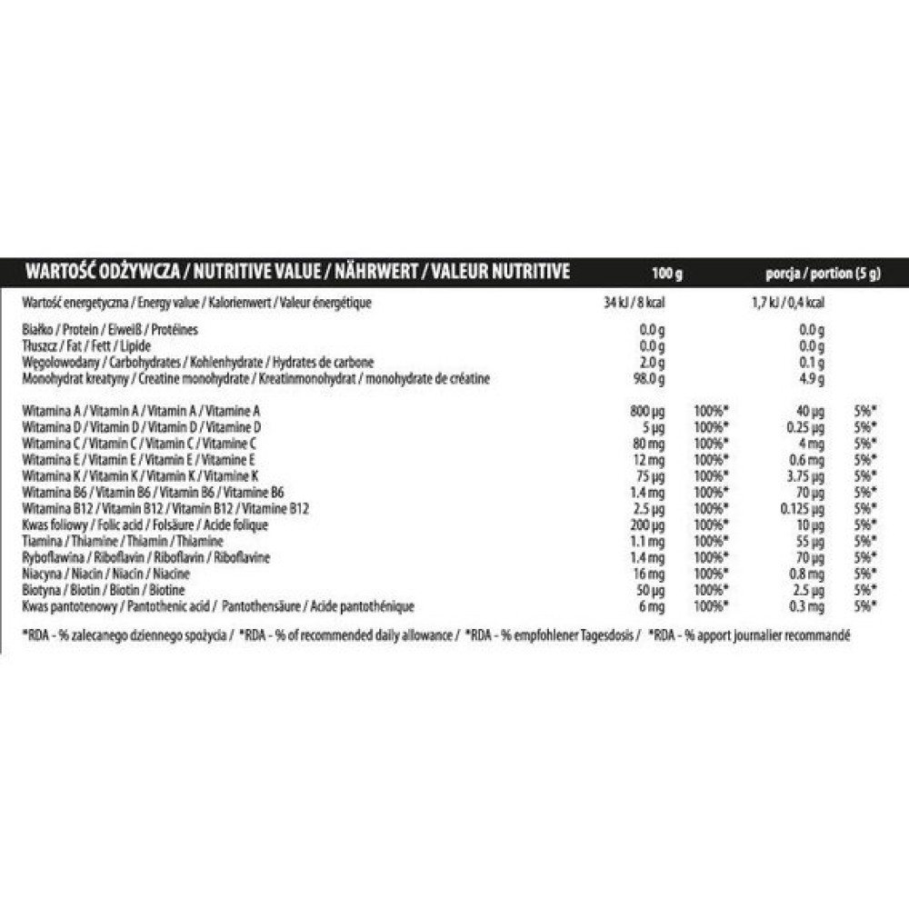 Креатин моногідрат Activlab Creatine Powder Super 500 g /83 servings/ Orange