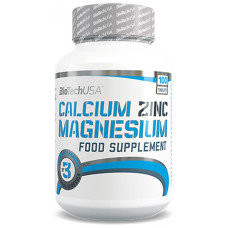 Мультимінерали для спорту BioTechUSA Calcium Zinc Magnesium 100 Tabs