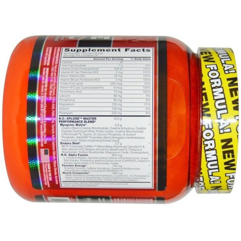 Комплекс до тренування BSN N.O.-Xplode Pre-Workout Igniter 555 g /30 servings/ Grape