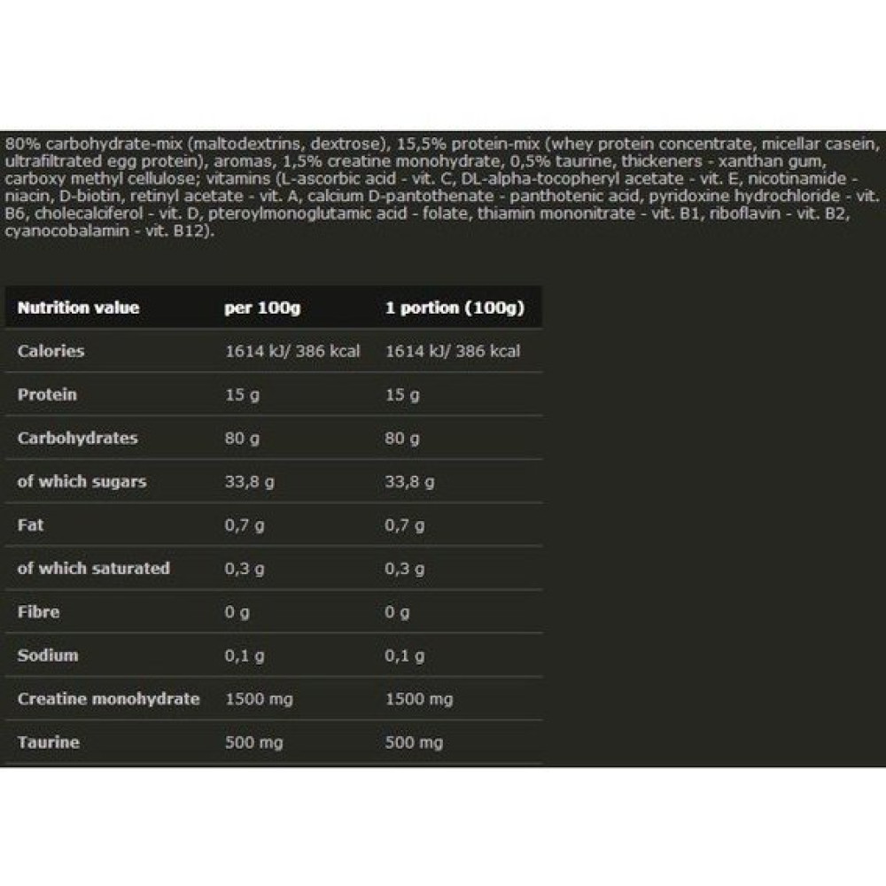 Гейнер Olimp Nutrition Gain Bolic 6000 1000 g /10 servings/ Strawberry