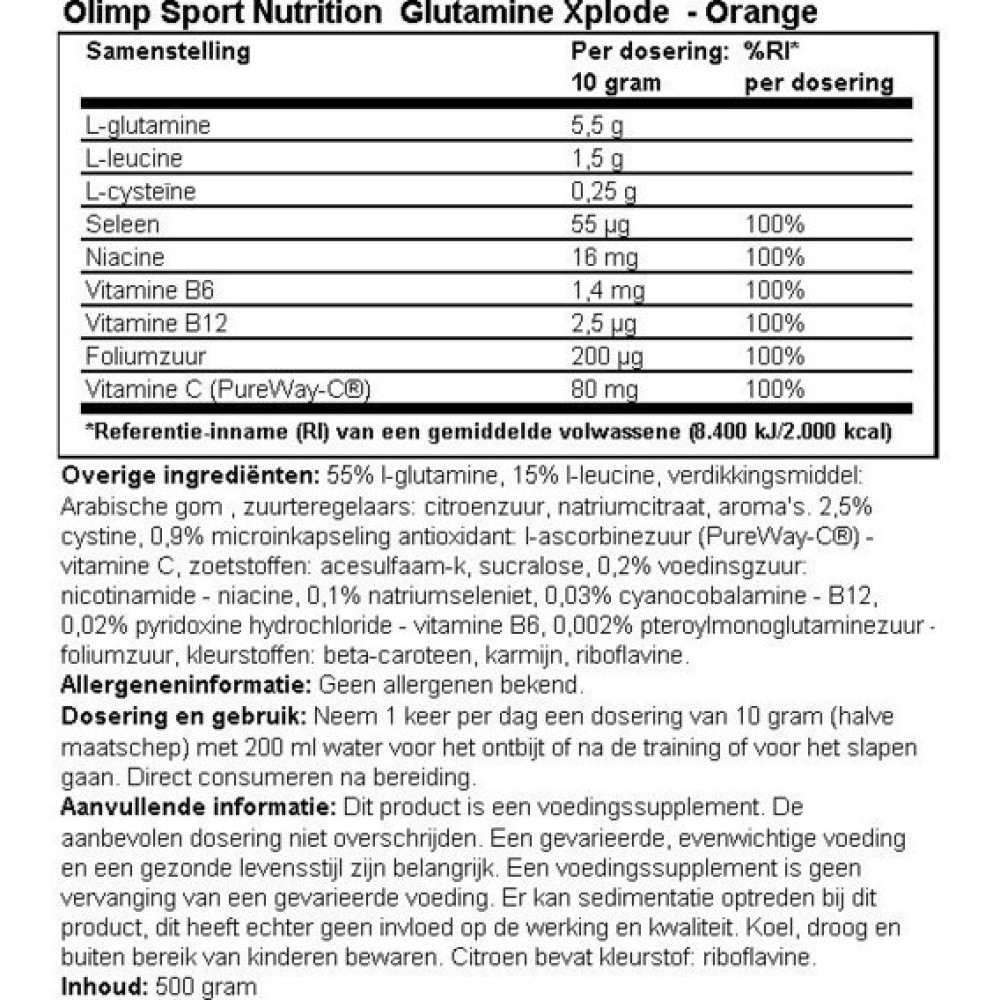 Глютамін для спорту Olimp Nutrition Glutamine Xplode 500 g /50 servings/ Pineapple
