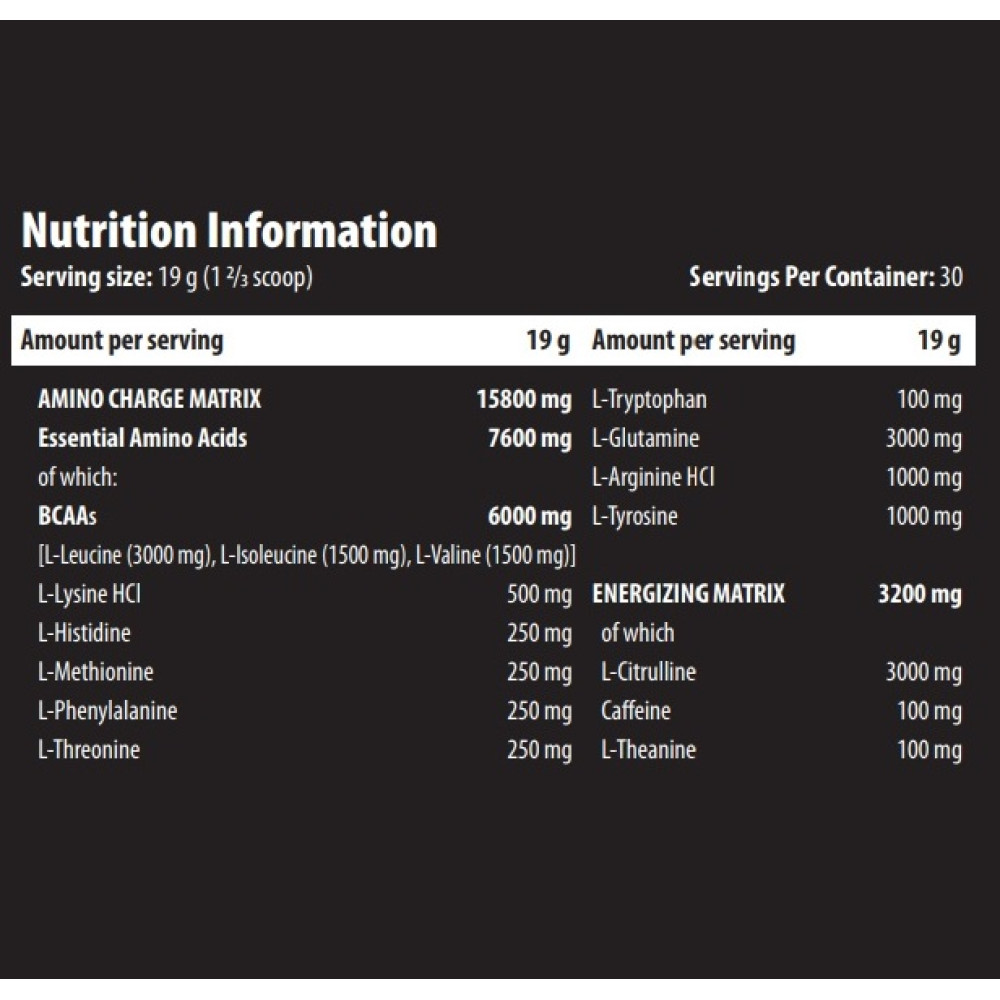 Амінокомплекс для спорту Scitec Nutrition Amino Charge 570 g /30 servings/ Blue Raspberry
