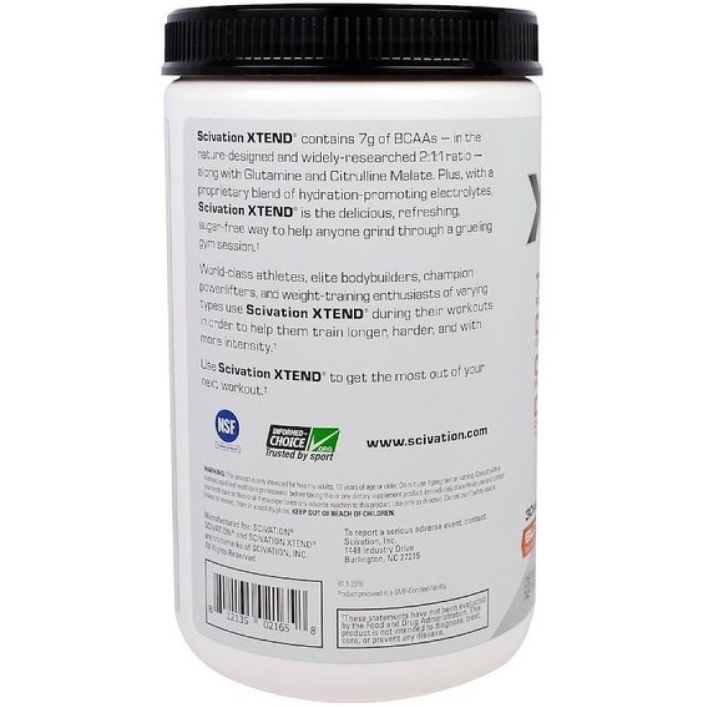 Амінокислота BCAA для спорту Scivation Xtend BCAAs 423 g /30 servings/ Blood Orange