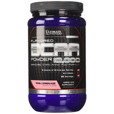 Амінокислота BCAA для спорту Ultimate Nutrition Flavored BCAA 12,000 Powder 228 g /30 servings/ Pink Lemonade