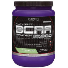 Амінокислота BCAA для спорту Ultimate Nutrition Flavored BCAA 12,000 Powder 228 g /30 servings/ Watermelon