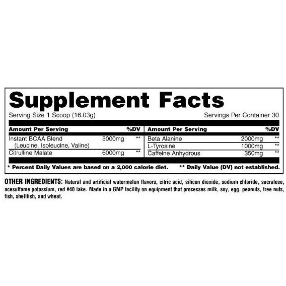 Комплекс після тренування Universal Nutrition Animal Fury 480,9 g /30 servings/ Watermelon