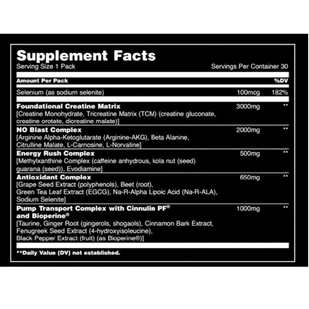 Комплекс до тренування Universal Nutrition Animal Pump 30 packs