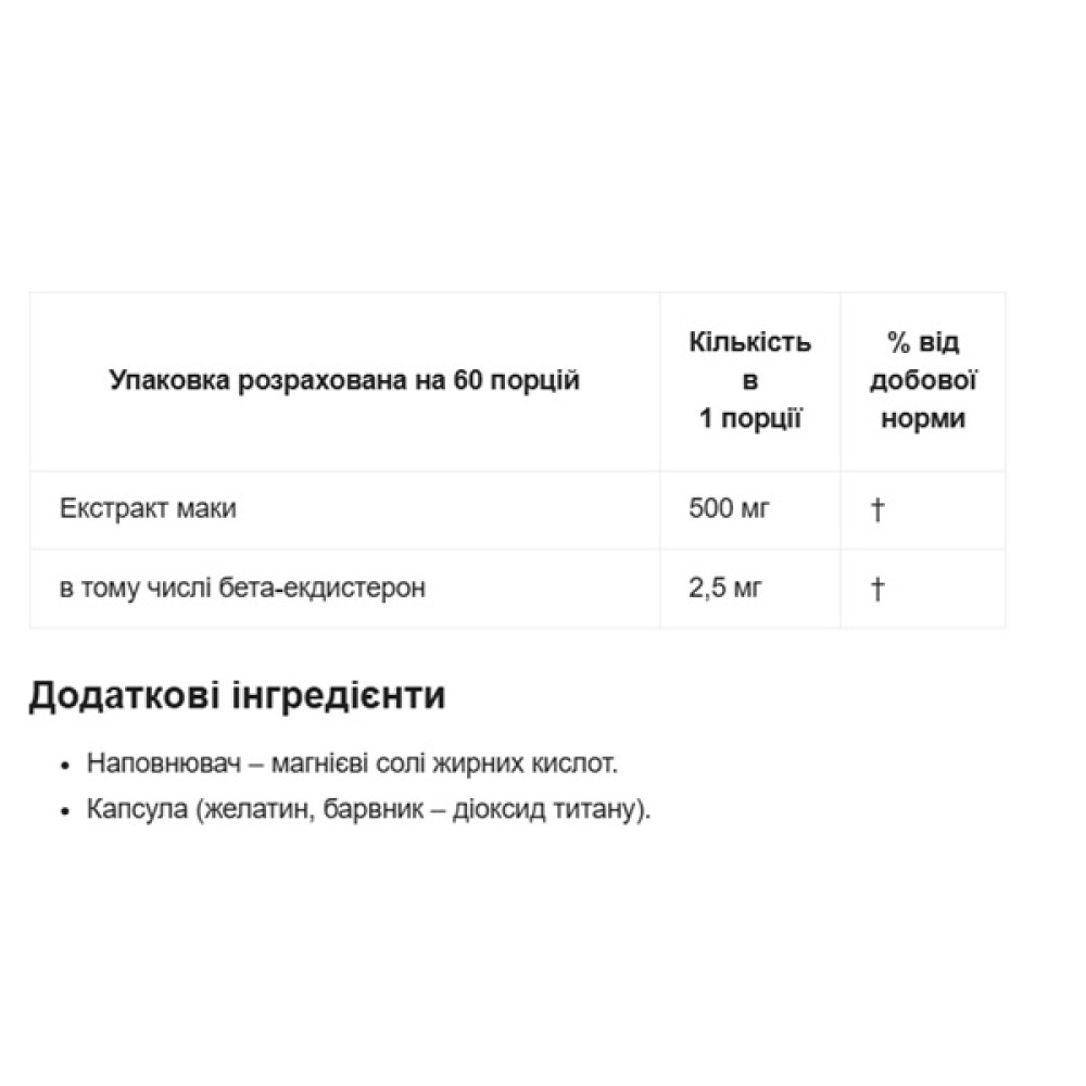 Тестостероновий бустер Activlab Maca 60 Caps